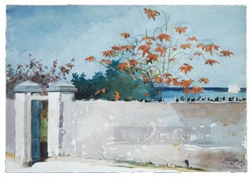  wall Art Painting - A Wall nassau Realism painter Winslow Homer